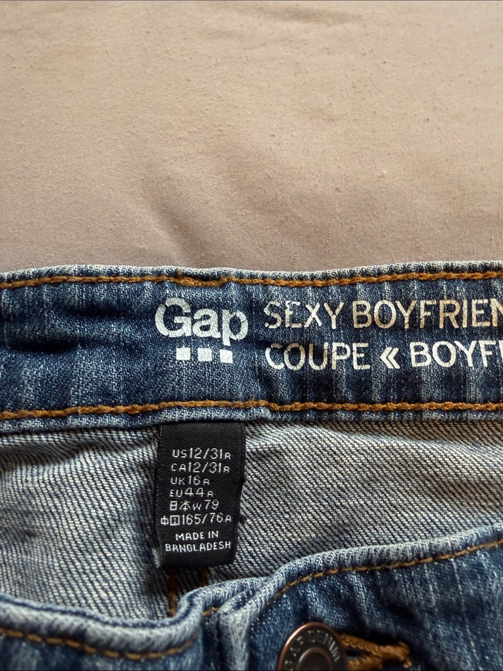 GAP Sexy Boyfriend Jeans - Medium Blue